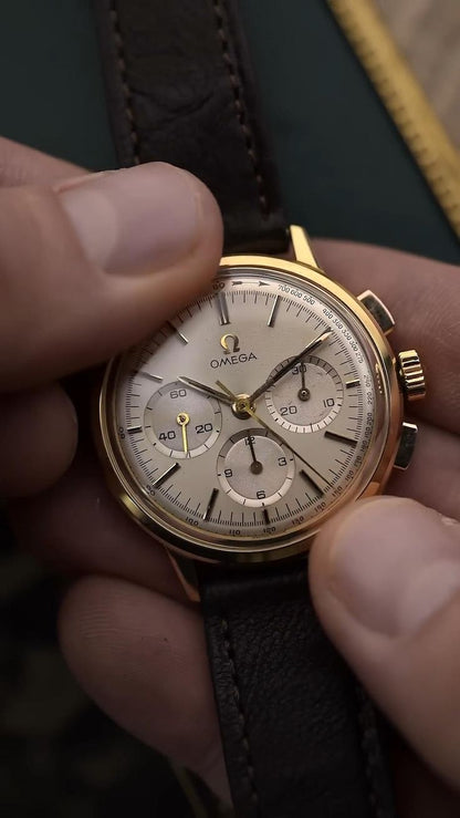 1963 Omeg Cl.321 Chronograph 18k yellow Gold Flawless