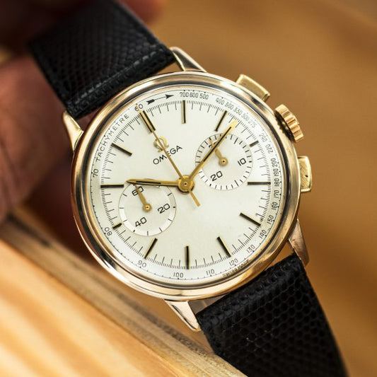 1963 Omeg Cl.321 Chronograph 18k yellow Gold Flawless